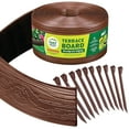 thumbnail image 1 of MASTER MARK Terrace Board, Landscape Garden Border Edging Plastic (Brown) 5 in. x 40 ft. with 10 Stakes 95340-1, 1 of 8
