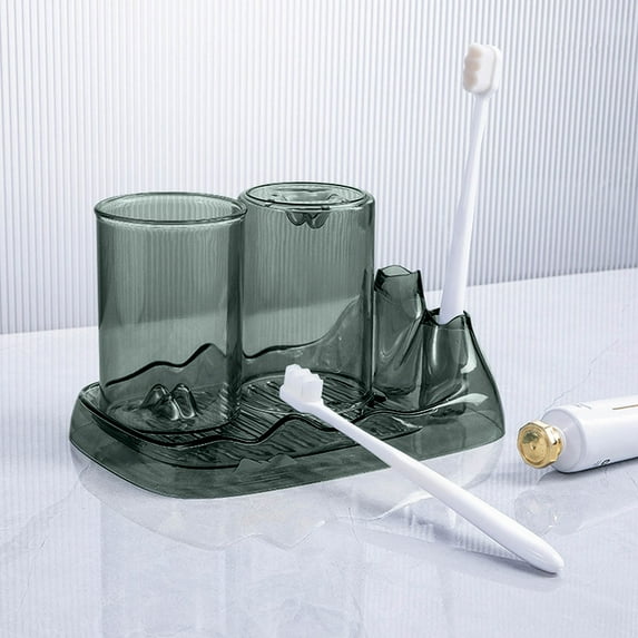 Jacenvly Valentines Day Decor Clearance Mouthwash Cup Wash Cup Set Toothbrush Holder Toothbrush Holder Toilet Wash Table Brush Cup Storage Rack Bedroom Decor