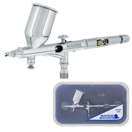 MASTER Pro 1/2oz Cup 0.2 Fine Detail Dual-Action Gravity AIRBRUSH MAC Auto Paint