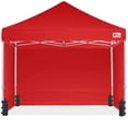 thumbnail image 1 of MASTERCANOPY 10' x 10' Pop-up Canopy Tent Commercial Instant Shelter with 4 Sidewalls, Red, 1 of 6