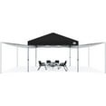 thumbnail image 1 of MASTERCANOPY 10’ x 10’ Pop-up Canopy Tent with 2 Detachable Side Shades, Black, 1 of 11