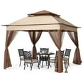 MASTERCANOPY 11' x 11' Popup Gazebo Tent Outdoor Patio Canopy Shelter
