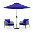 thumbnail image 1 of MASTERCANOPY 7.5ft Patio Market Umbrella with Tilt and Crank, Blue, 1 of 6