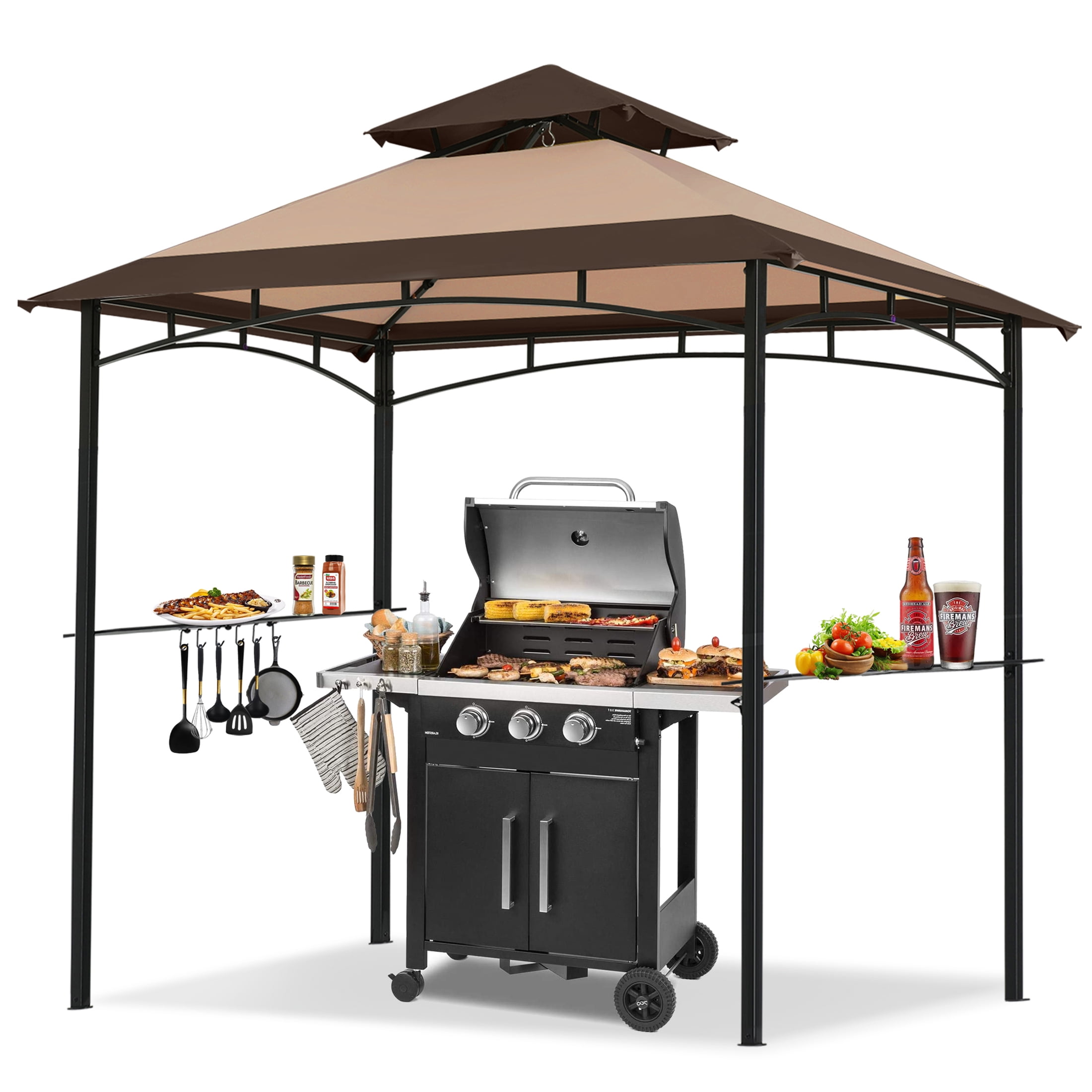 Mastercanopy 8' x 5' Outdoor BBQ Gril...
