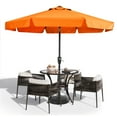 thumbnail image 1 of MASTERCANOPY 9ft Patio Market Umbrella with Valance, Tilt and Crank, Orange, 1 of 6
