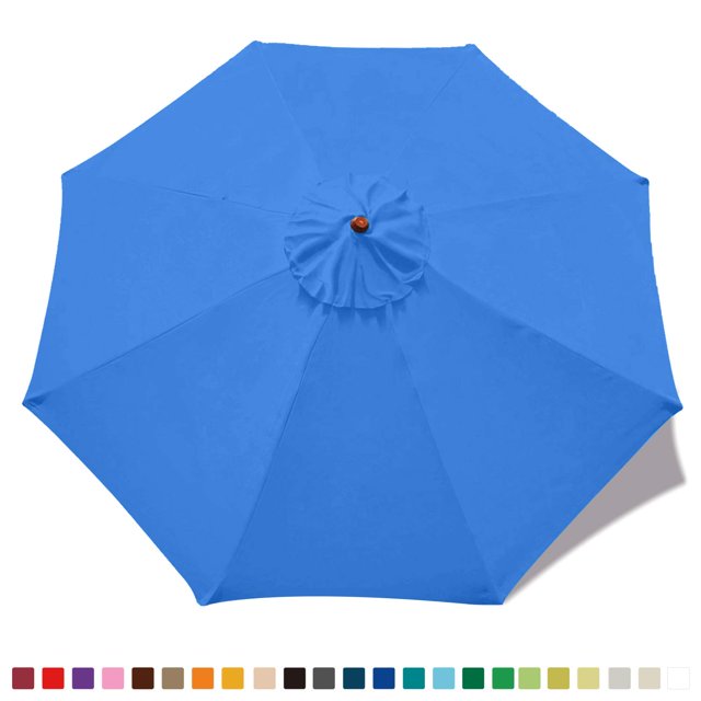 MASTERCANOPY Patio Umbrella 9 DHF10 ft Replacement Canopy for 8 Ribs