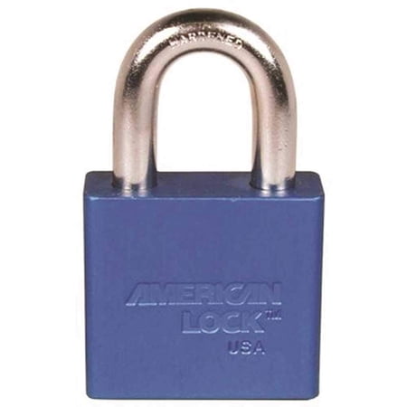 Master Lock A1305BLU 2in Blue Aluminum Keyed Padlock with 2 Keys