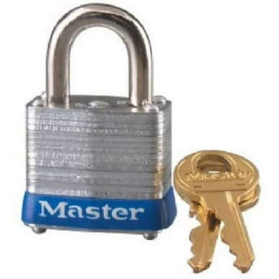 Master Lock Padlock 7KA-P493 Keyed Alike - Durable Laminated - 1-1/8", Blue