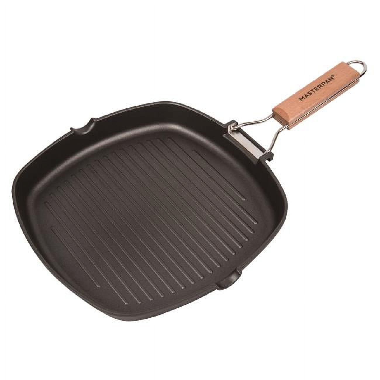 BBQ Cast Iron Grill Pan with Removable Handle – Kitchen Best