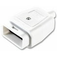 thumbnail image 1 of MASTERPLUG - 10A 3 Pin In-Line Connector Socket, White, 1 of 1