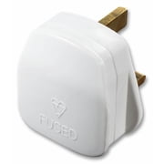 MASTERPLUG - 13A White Mains Plug Supplied With 13A Fuse