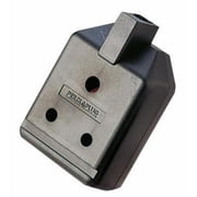 MASTERPLUG - Black 1 Gang 15A Heavy Duty 3 Pin Trailing Socket