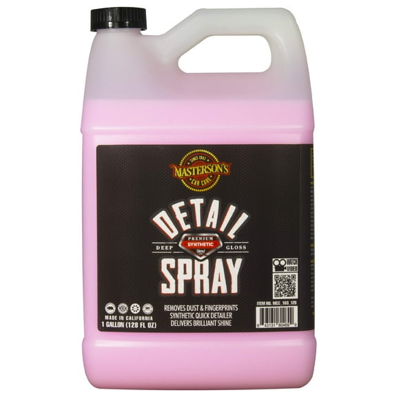 MASTERSON'S CAR CARE MCC_103_128 Detail Spray - Anti Static Sprayable Detailer for Cars, Trucks, Motorcycles, RV, Apartments - Removes Dust, Dirt, Fingerprints Instantly (1 Gallon)