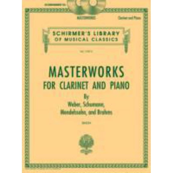 MASTERWORKS FOR CLARINET - ACCOMPANIMENT CDS