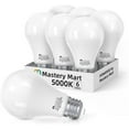 Best 60 Watt Led Light Bulbs MASTERY MART A19 60-Watt Led Light Bulbs, 5000K Bright Daylight White