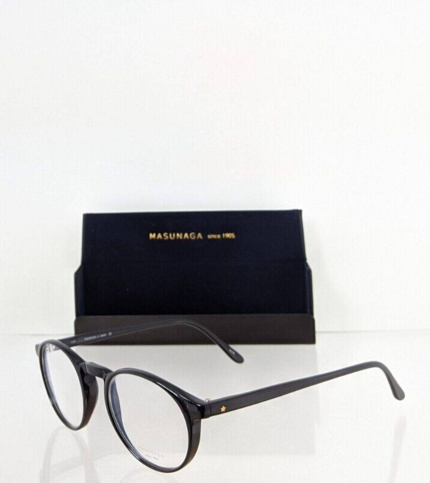 MASUNAGA Eyeglasses GMS - 24 #19 Shiny Black 24U 48mm Frame MASUNAGA Eyeglasses GMS - 24 #19 Shiny Black 24U 48mm Frame