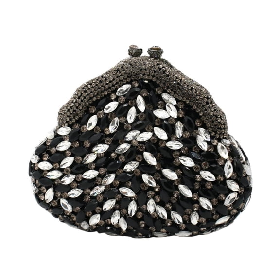 MASWLM Women Glittering Elegant Crystal Evening Bag Rhinestone Clutch Purse Diamond Handbag Wedding for Prom Party