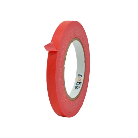 MAT Tape Artist Masking Tape Red 1/2 in. x 60 yd. Flatback Paper