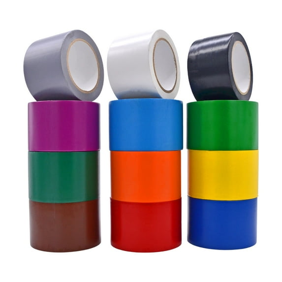 MAT Tape Vinyl Marking Tape Rainbow 3 in. x 36 yd. Safety Floor Marking (12 Pack)