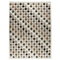 thumbnail image 1 of MA Trading Handmade Indo Smarties Rug (India) White/Multi 5'6" x 7'10" Wool,Cotton,Natural Fiber 5' x 8' Indoor,Handmade Dining Room Rectangle, 1 of 5