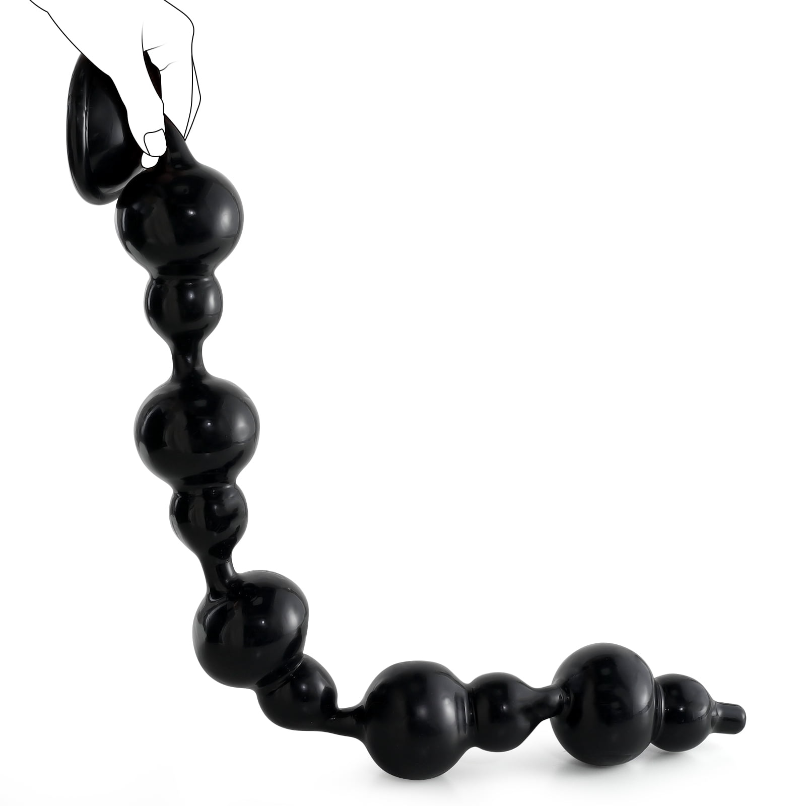 MATATA Long Anal Beads Dildo, 24IN Anal Butt Plug for Challenger