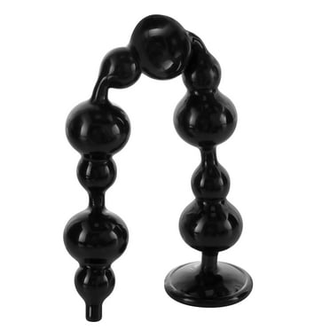 MATATA Anal Beads, 14IN Anal Plug Vaginal Anus Dilator Adult Sex Toys for Beginners, Black