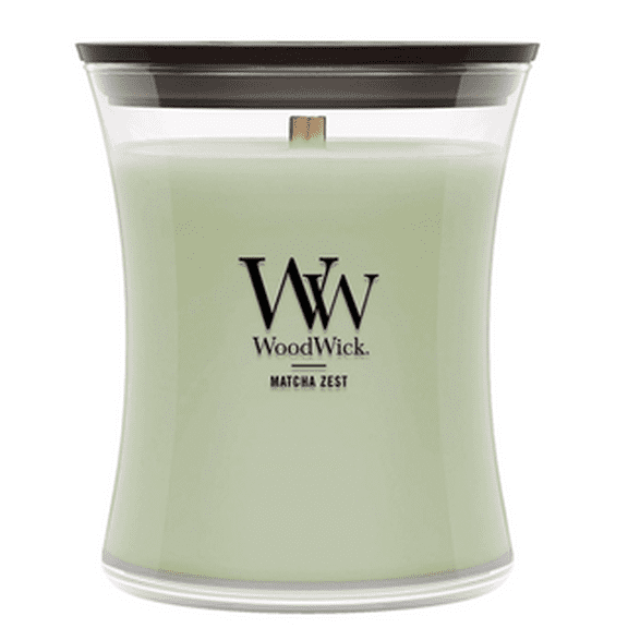 MATCHA ZEST WoodWick 10oz Jar Candle Burns 100 Hours