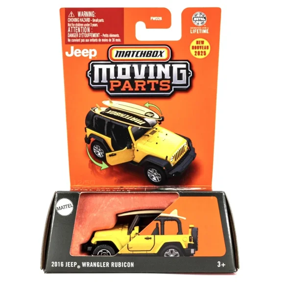 MATCHBOX 2016 JEEP WRANGLER RUBICON MOVING PARTS 2025