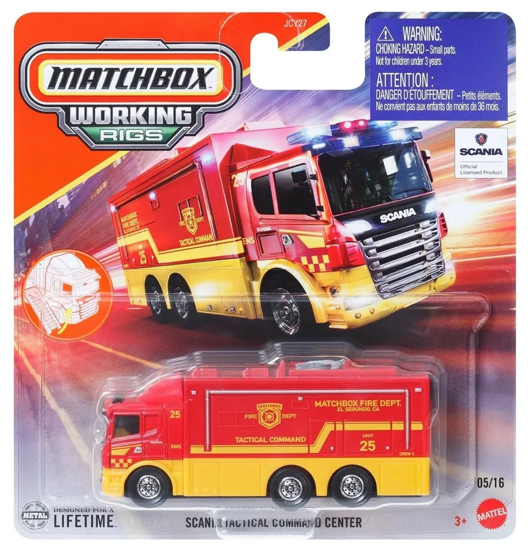 MATCHBOX SCANIA TACTICAL COMMAND CENTER WORKING RIGS 2025
