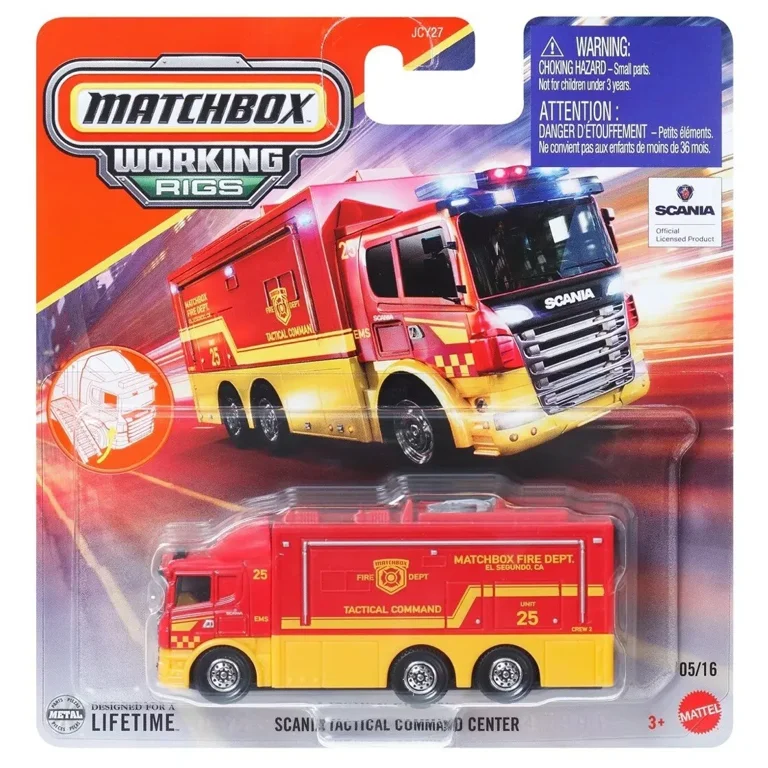 MATCHBOX SCANIA TACTICAL COMMAND CENTER WORKING RIGS 2025