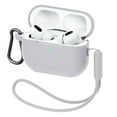 thumbnail image 1 of MATEPROX AirPods Pro 2 Case, Silicone AirPods Pro 2nd Gen [2022] Cover with Keychain/Handstrap-Gray, 1 of 8