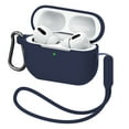 thumbnail image 1 of MATEPROX AirPods Pro 2 Case, Silicone AirPods Pro 2nd Gen [2022] Cover with Keychain/Handstrap-Midnight Blue, 1 of 8