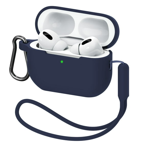 MATEPROX AirPods Pro 2 Case, Silicone AirPods Pro 2nd Gen [2022] Cover with Keychain/Handstrap-Midnight Blue