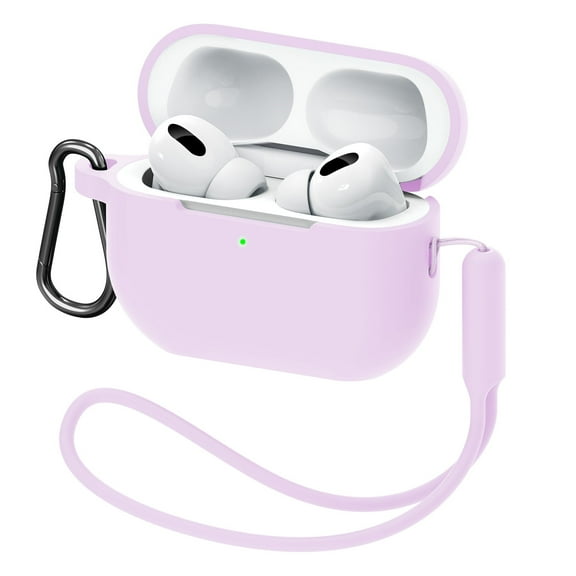 MATEPROX AirPods Pro 2 Case, Silicone AirPods Pro 2nd Gen [2022] Cover with Keychain/Handstrap-Purple