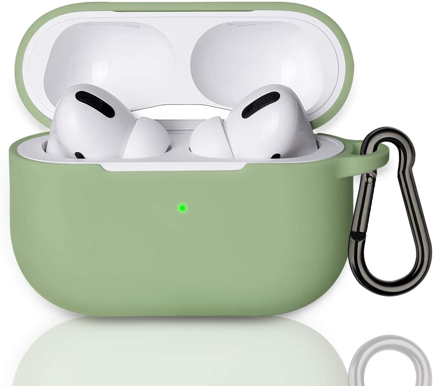 Funda De Silicona Para AirPods Pro 3 (2025) - Con Mosquetón Y Correa, Protección Antigolpes, Color Azul Claro