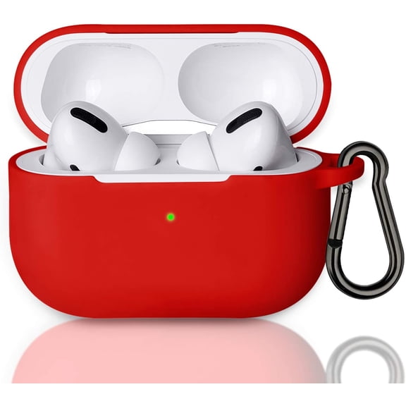 MATEPROX AirPods Pro Case, AirPods Pro 2019 Protective Headphone Cover, Support Wireless Charging for Airpods Pro-Red