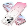 thumbnail image 1 of GALAPROX Magnetic Clear for iPhone 17 Pro Case[2025], Gradient Never Yellow Cover 6.3'' with Screen Protector-Pink, 1 of 6