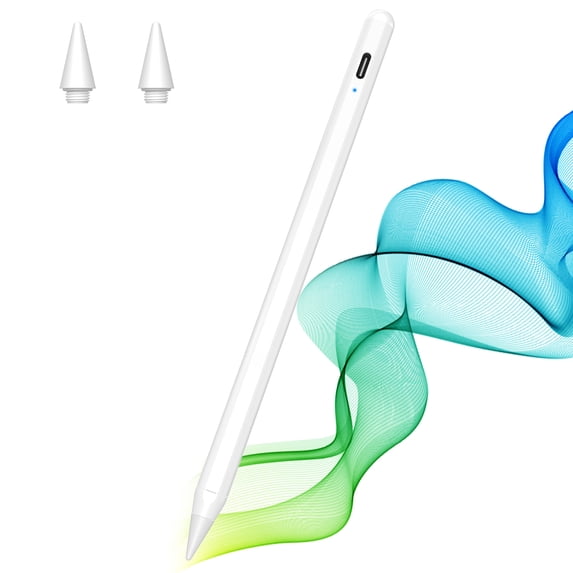 MATEPROX Stylus Pen for iPad, Tablet Apple Pencil for iPad Pro 11/12.9", iPad 6th/7th Gen, iPad Mini 5th Gen, iPad Air 3rd Gen, Precise with Palm Rejection for Drawing-White