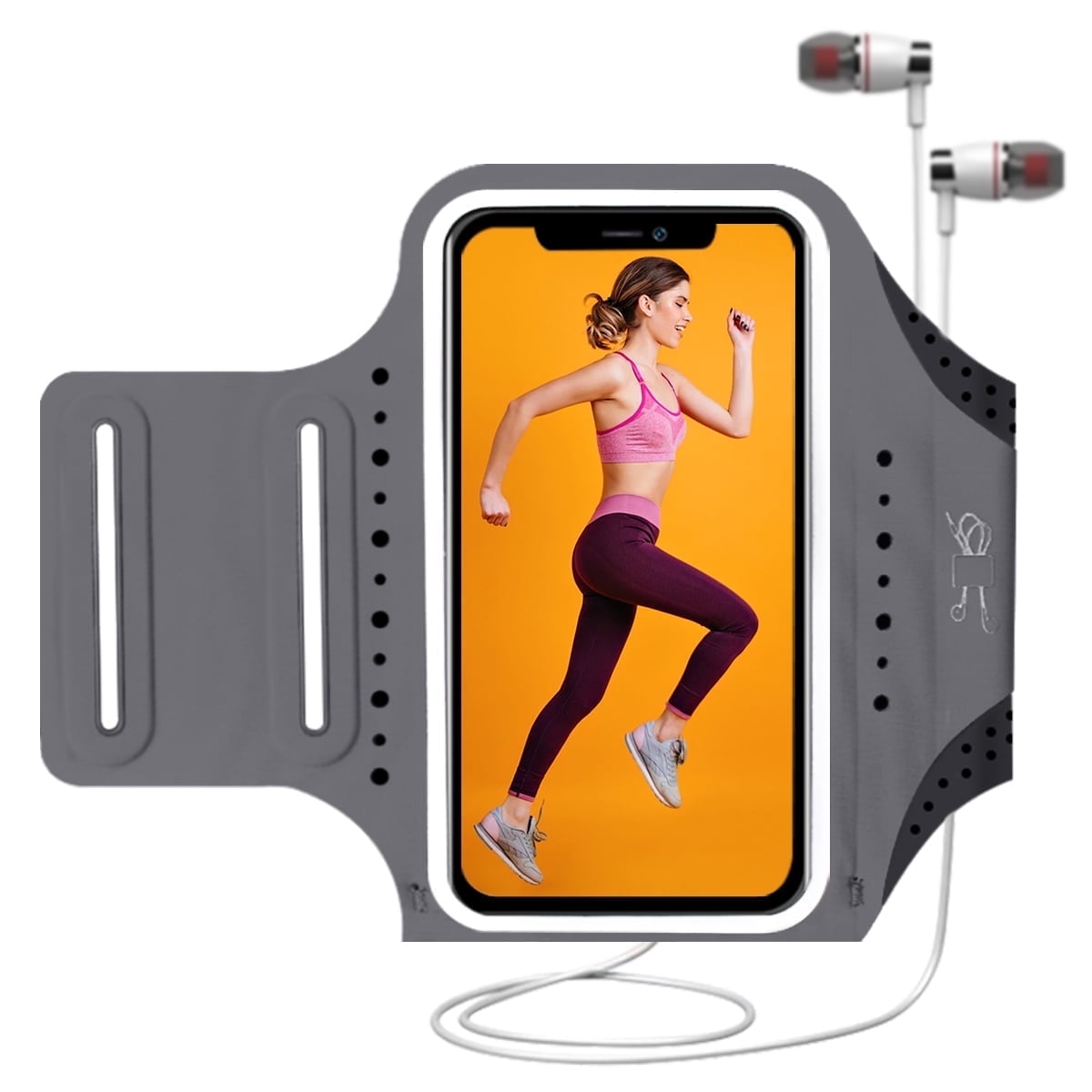 Mateprox Sweatproof Cell Phone Armband for iPhone and Samsung up