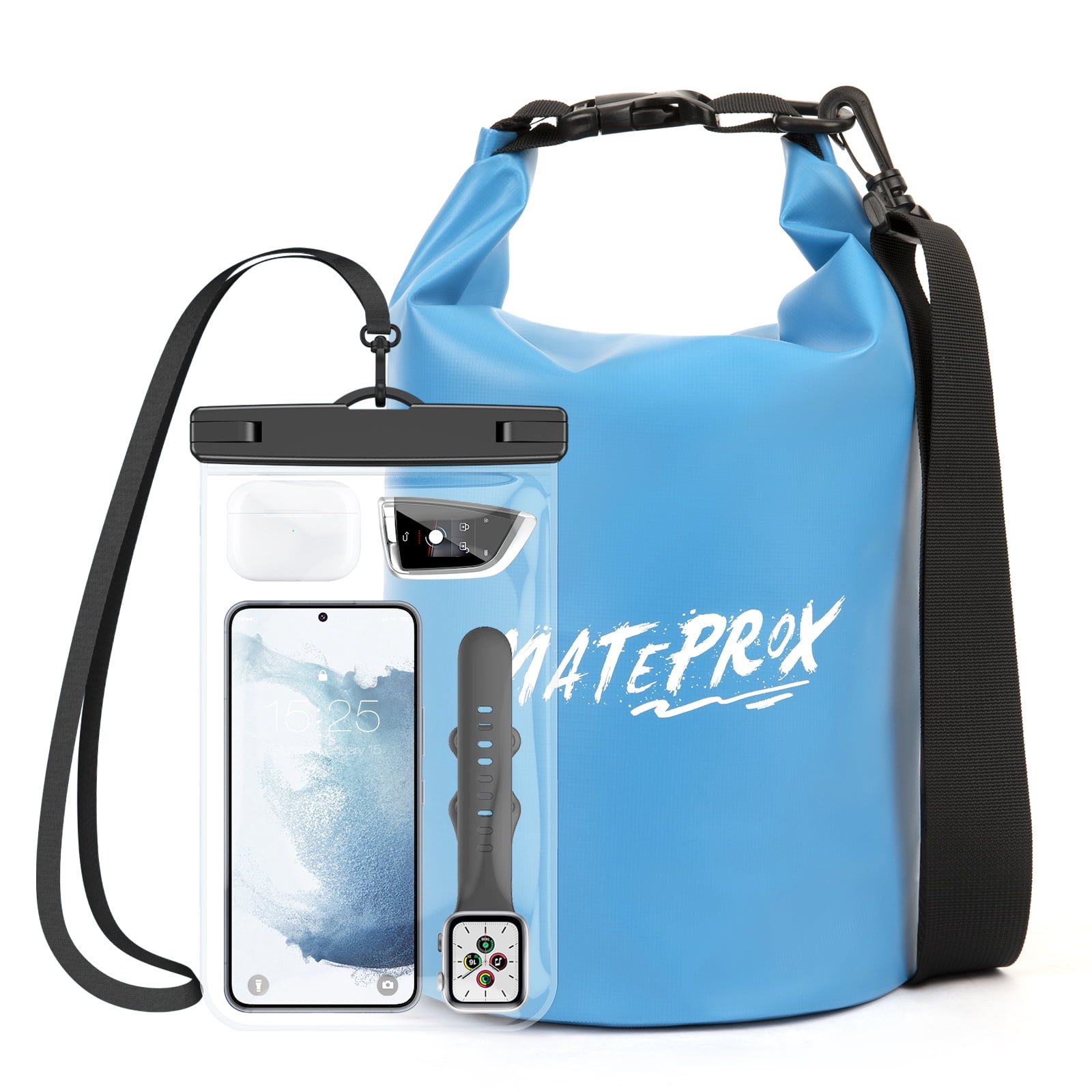 MATEPROX Waterproof Dry Bag, 5L Floating Dry Pouch Beach Bags for