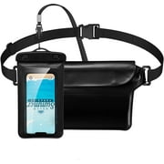 MATEPROX Waterproof Phone Pouch with Lanyard/Arm/Waist Strap, [2 Packs] Style Universal Water Proof Case Bags for iPhone 16 15 14 13/12/11 Pro Max/XR/SE/Galaxy 