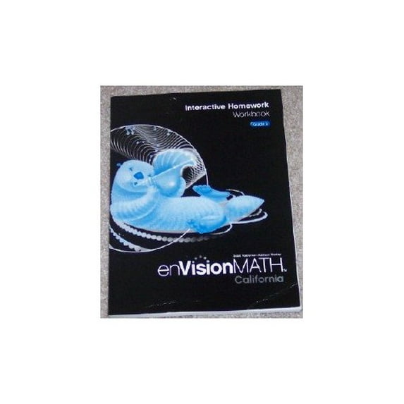 Pre-Owned Interactive Homework Workbook, Grade 3 (enVision Math) California (Paperback) 0328384437 9780328384433