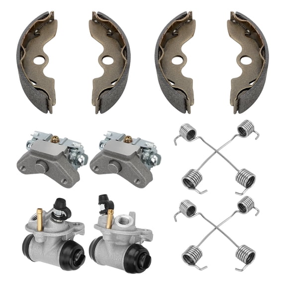 M MATI Front Brake Wheel Cylinders Adjuster Shoes Set for Honda TRX300 2x4 FourTrax 300 1993-2000