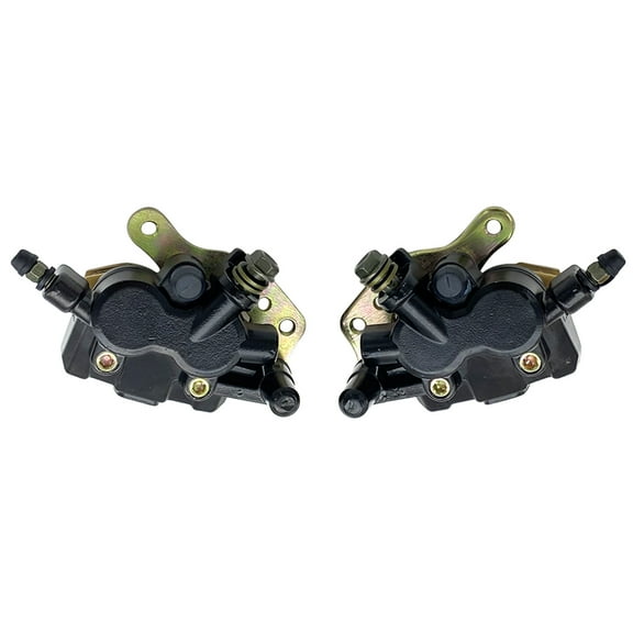 MATI Front Left Right Brake Calipers with Pads for Kawasaki Bayou 300 KLF300-C Bayou 400 KLF400-B Brute Force 650 4x4i KVF650 Brute Force 750 KVF750