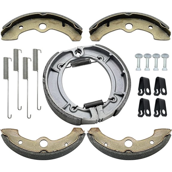 MATI Front Rear Brake Shoes for Yamaha Big Bear 350 1996-1998 Kodiak 400 1993-1998