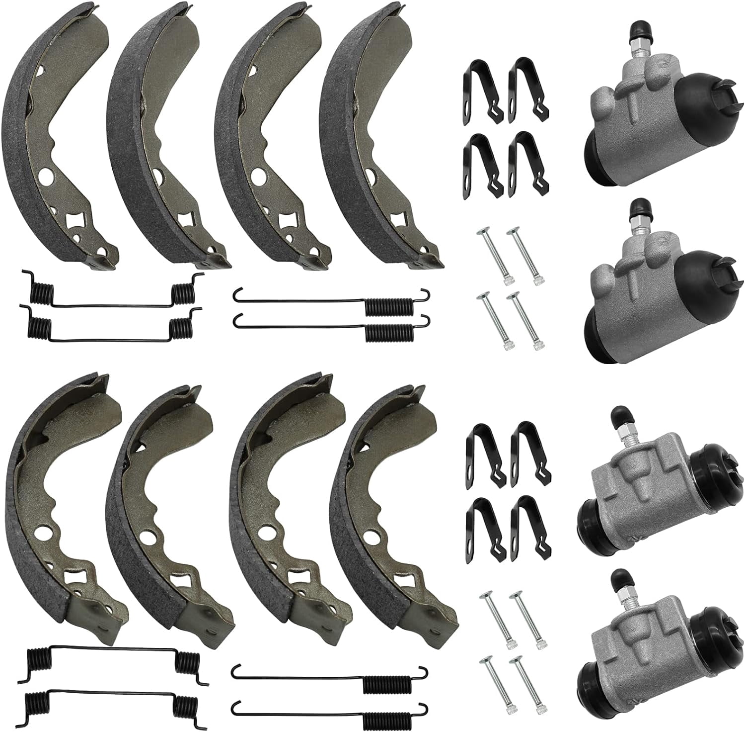 Rear Brake Wheel Cylinders Shoes For Kawasaki KAF300 Mule 500 520 550 1991-2004 - Foto 11