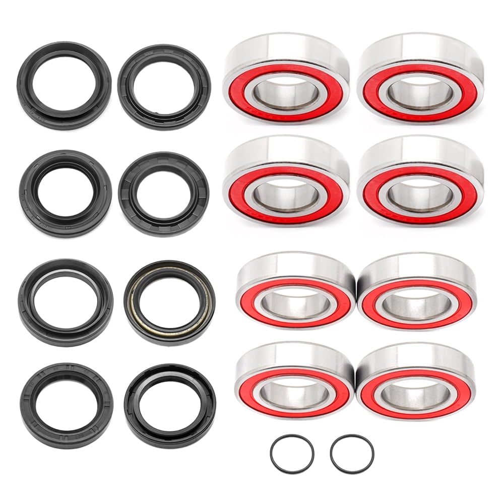 Front & Rear Wheel Bearings & Seals Kit For 2004-2007 Yamaha 660 Rhino - 8 Bearings & 8 Seals