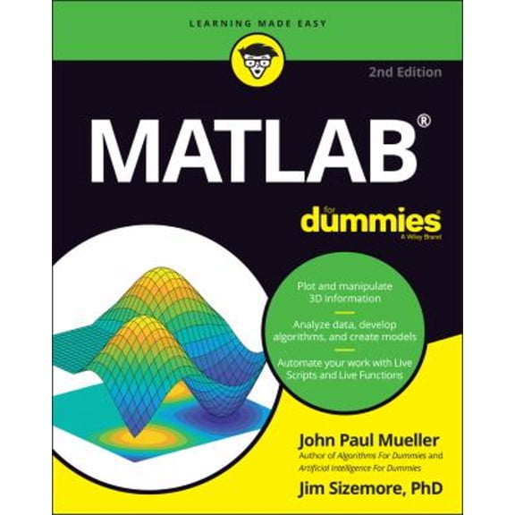 Pre-Owned MATLAB For Dummies (For Dummies (Computer/Tech)), 9781119796886, 1119796881, Paperback, 2 edition