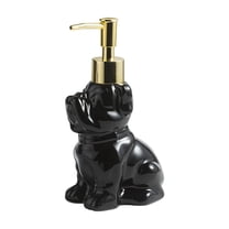 MATN 10oz Cute Dog-Look Ceramic Hand Soap Dispenser - Animal Shampoo Bottles Lotion Dispenser with Pump Refillable Liquid Soap Dispenser for Bathroom Kitchen Hotels B&Bs