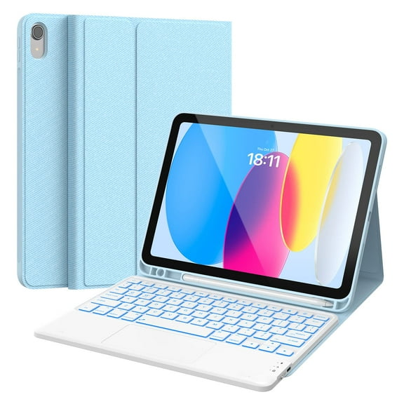 MATN Backlit protective case with keyboard compatible with iPad 10th generation 10.9 inch